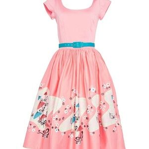 Pinup Girl Clothing Mary Blair Umbrellas Dress M